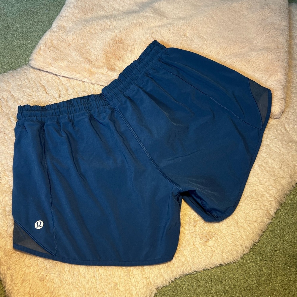 Lululemon blue hotty hot shorts